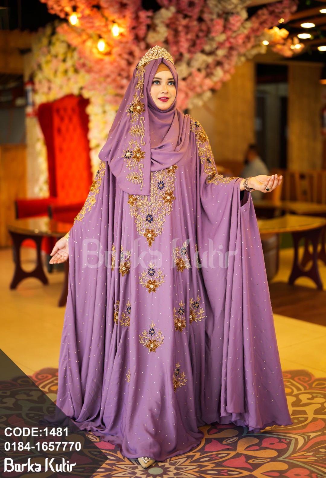 Queenie Abaya S3 Lavender