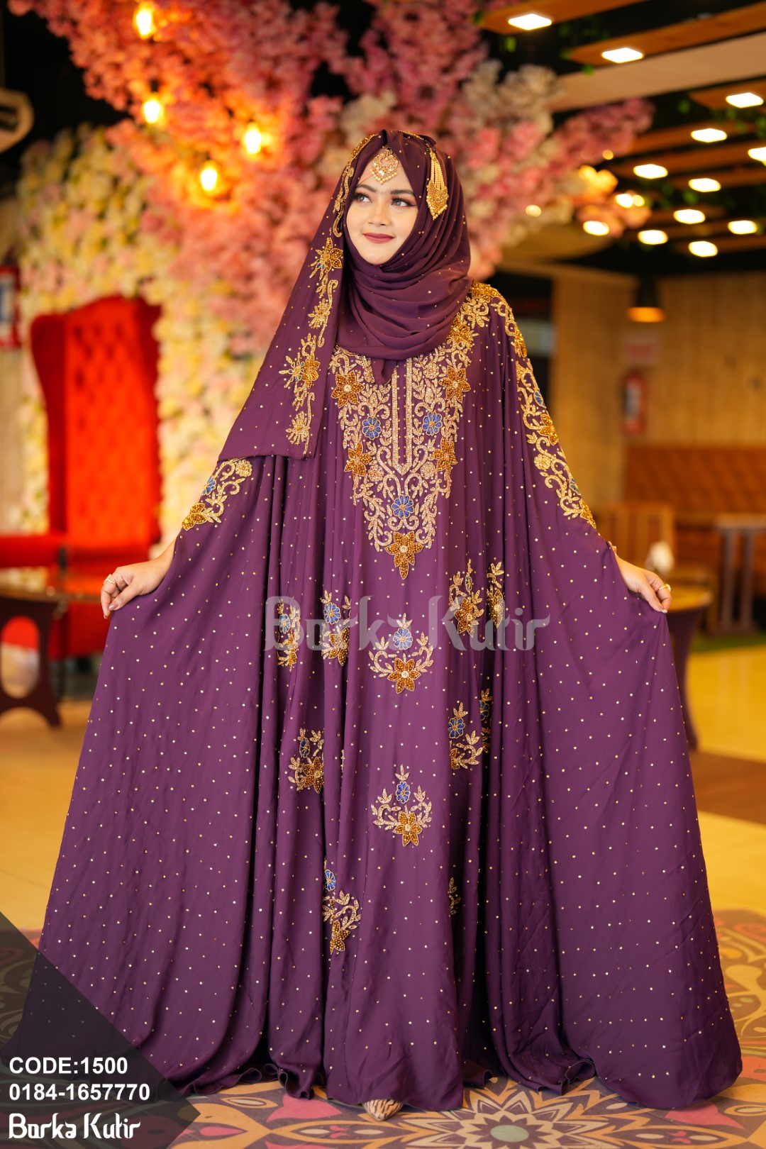 Queenie Abaya S3 Purple