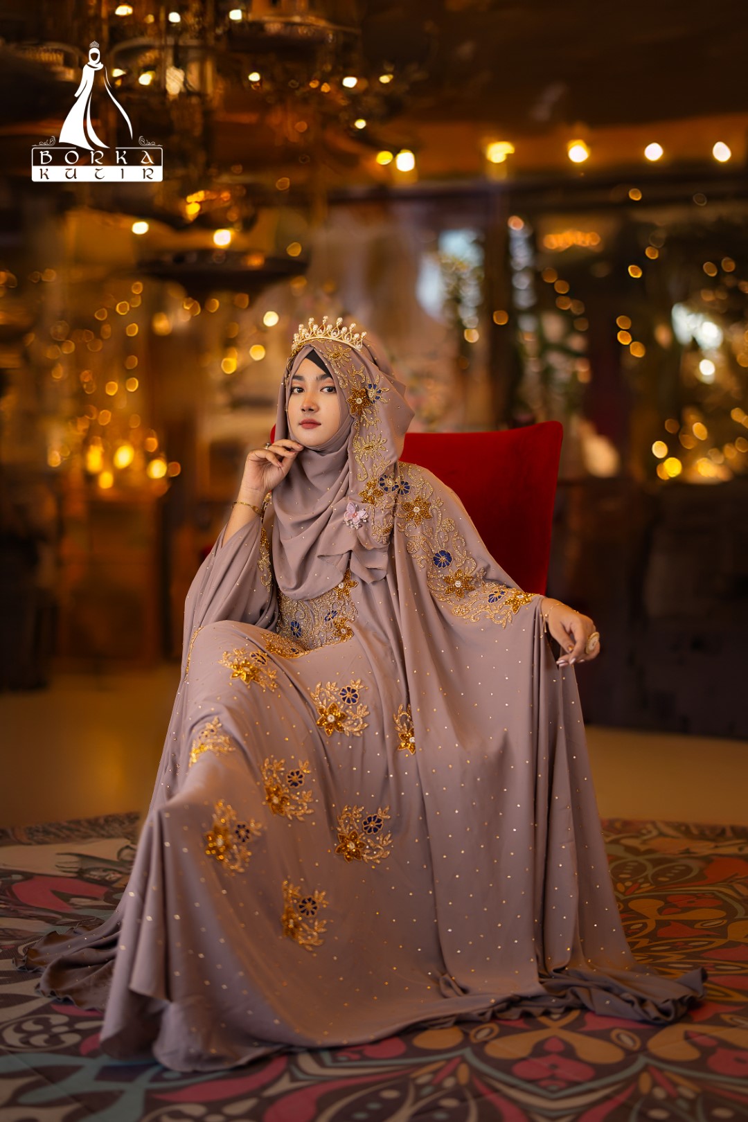Queenie Abaya Nude Color